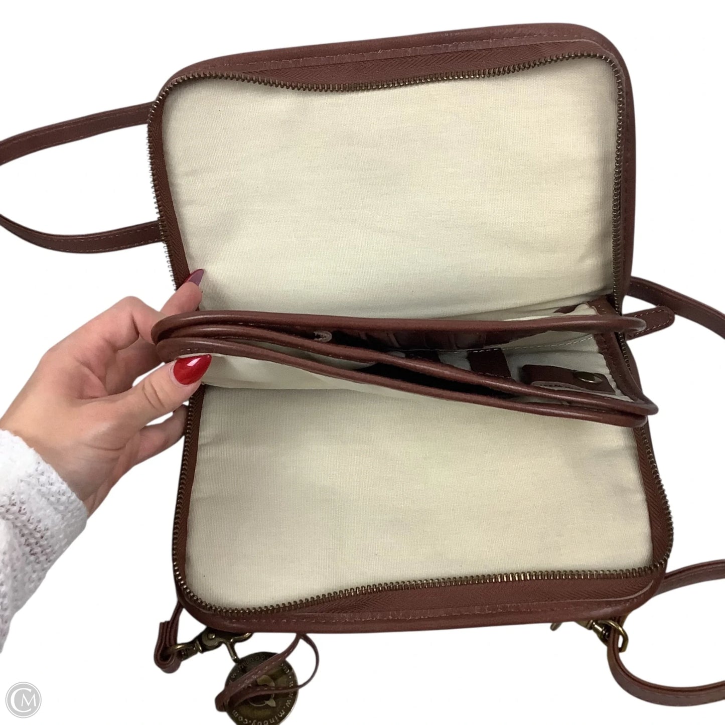 Crossbody Leather By Cmc, Size: Small