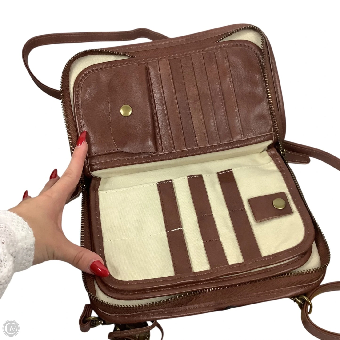 Crossbody Leather By Cmc, Size: Small