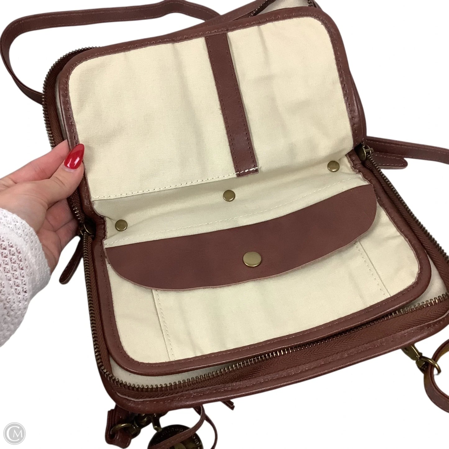 Crossbody Leather By Cmc, Size: Small