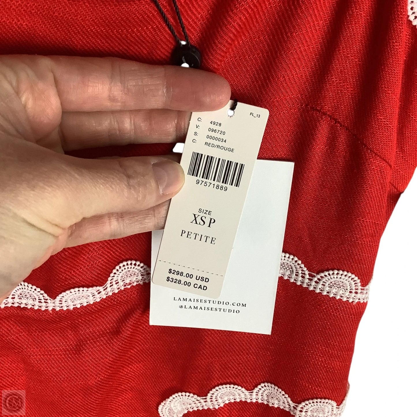 Dress Party Long By Anthropologie In Red, Size: Xsp