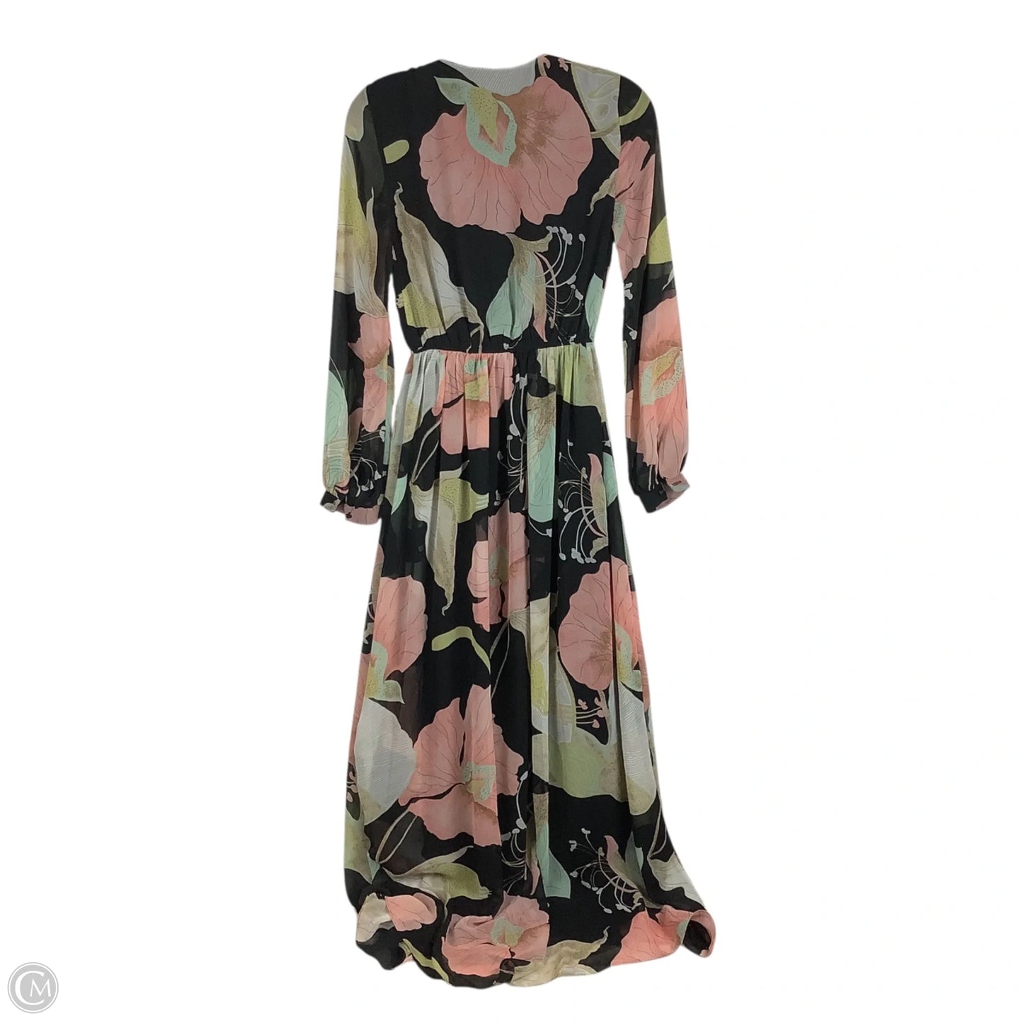 Dress Party Long By Lulus In Floral Print, Size: Xs