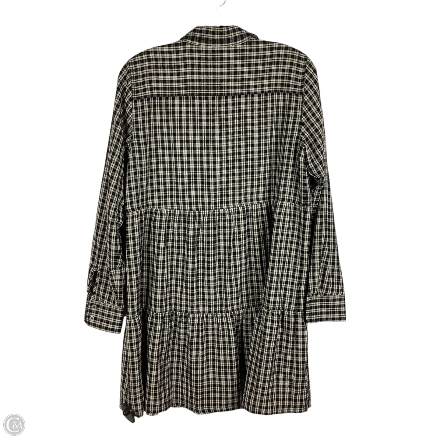 Dress Work By Loft In Black & Cream, Size: S