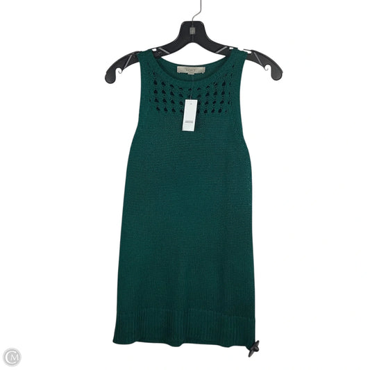 Sweater Short Sleeve By Loft In Green, Size: S
