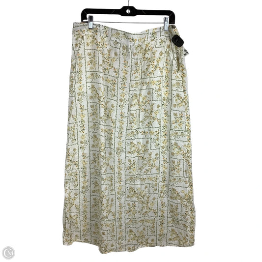 Skirt Maxi By Joie In Floral Print, Size: Xl
