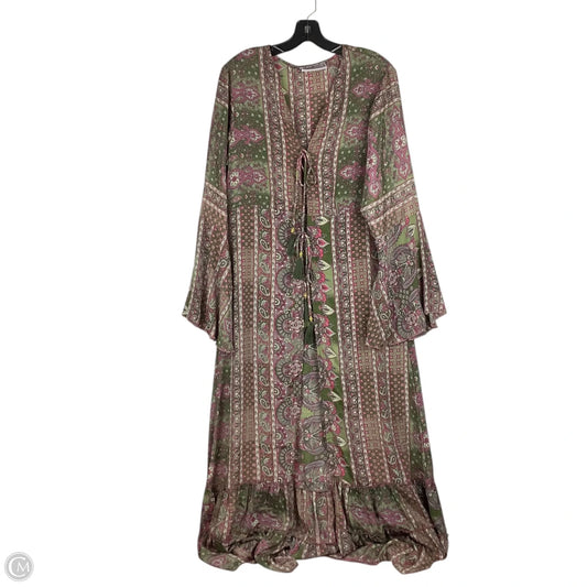 Dress Casual Maxi By Cmc In Green & Pink, Size: S