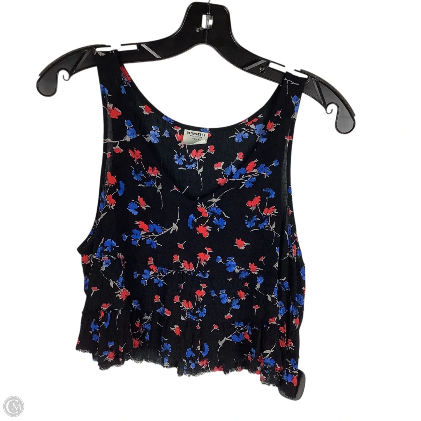 Top Sleeveless By Free People In Black & Red, Size: Xs