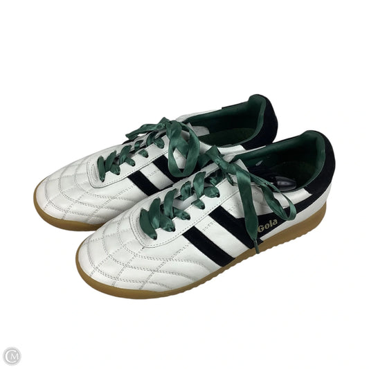 Shoes Sneakers By Anthropologie GOLA In Green & White, Size: 9