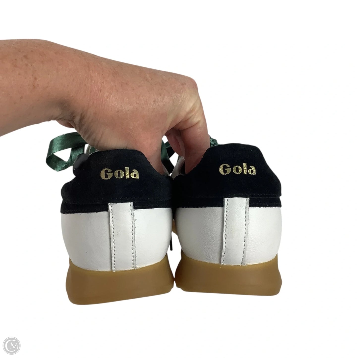 Shoes Sneakers By Anthropologie GOLA In Green & White, Size: 9