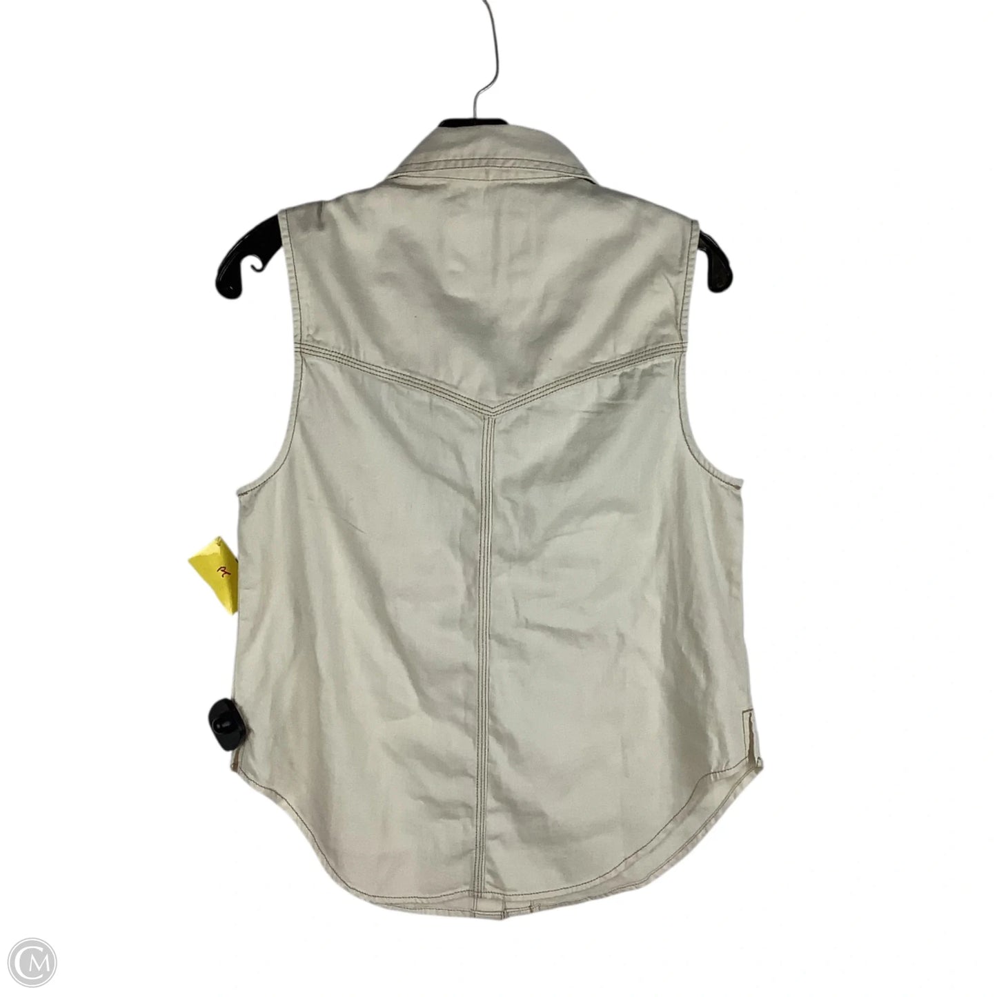 Top Sleeveless By American Eagle In Cream, Size: S