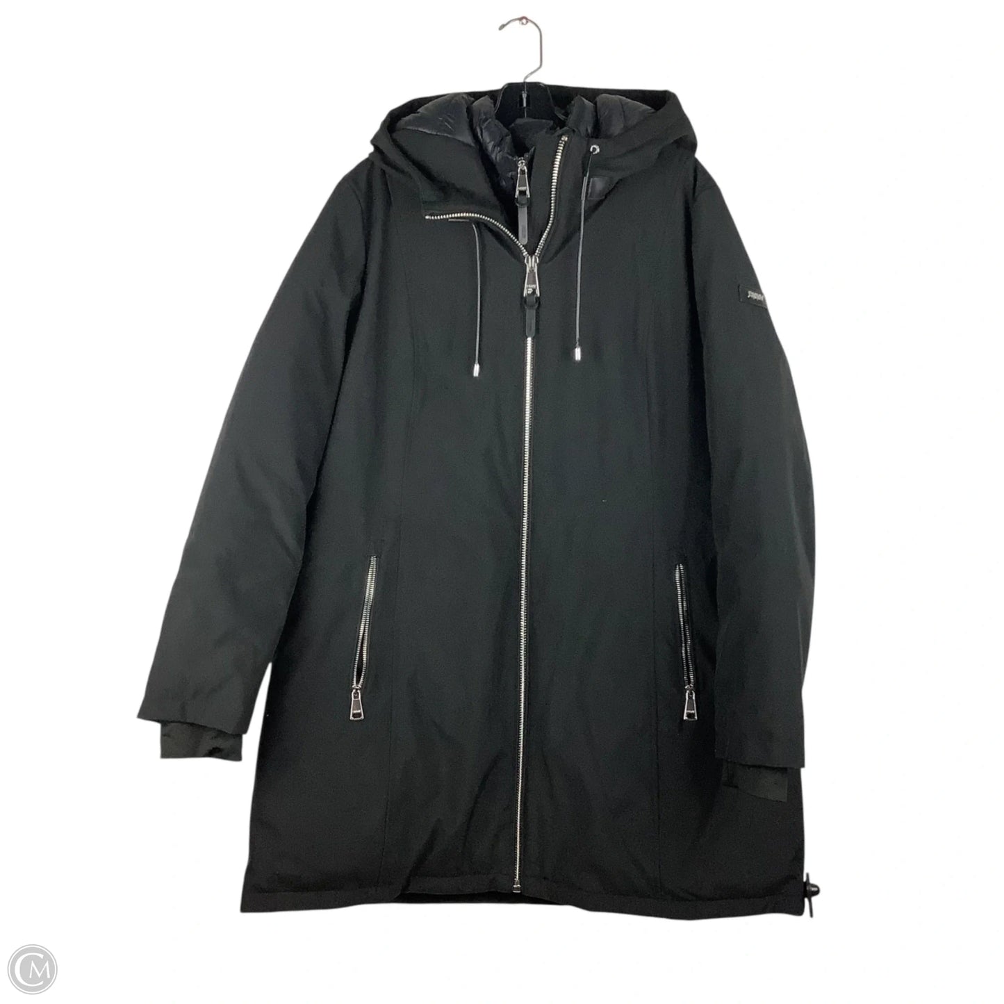 Coat Puffer & Quilted By Dkny In Black, Size: Xl
