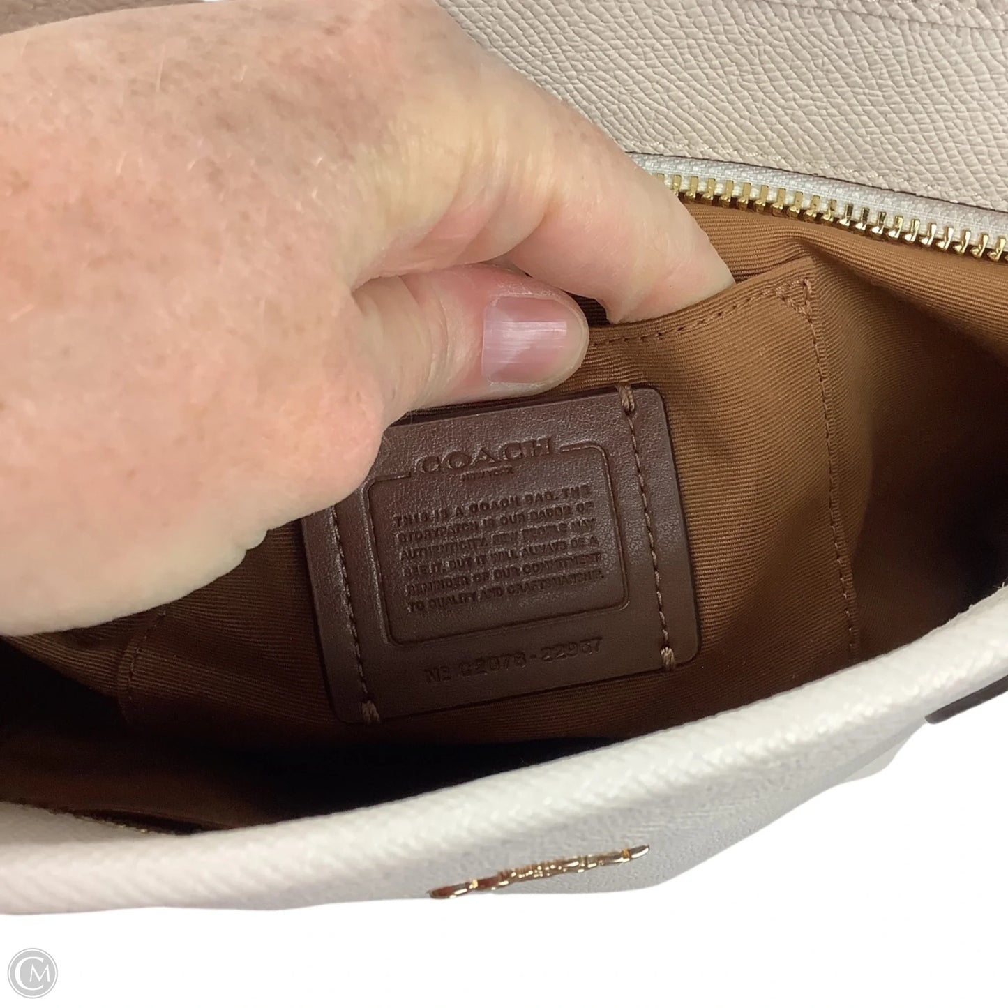 Handbag Designer By Coach, Size: Small