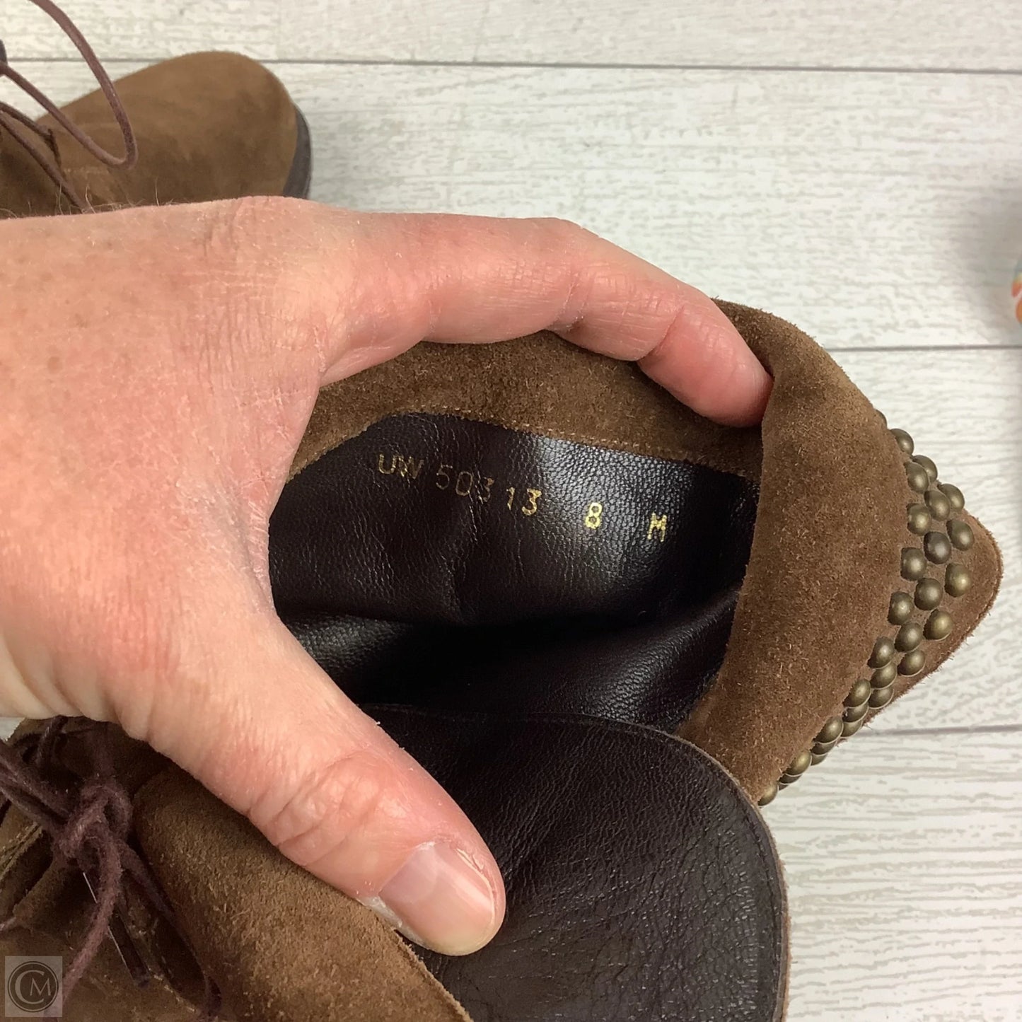 Boots Designer By Stuart Weitzman In Brown, Size: 8