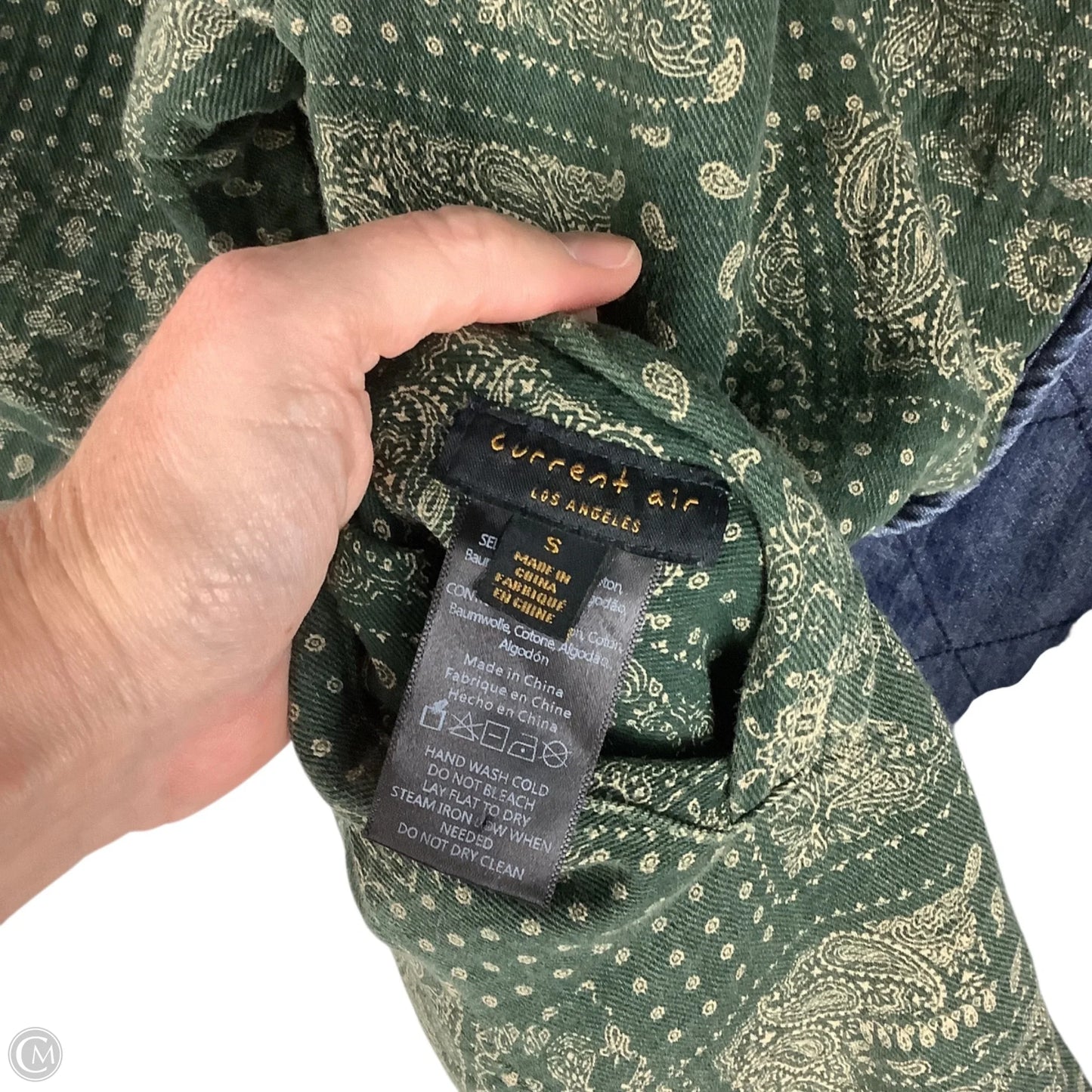 Jacket Puffer & Quilted By Current Air In Green, Size: S