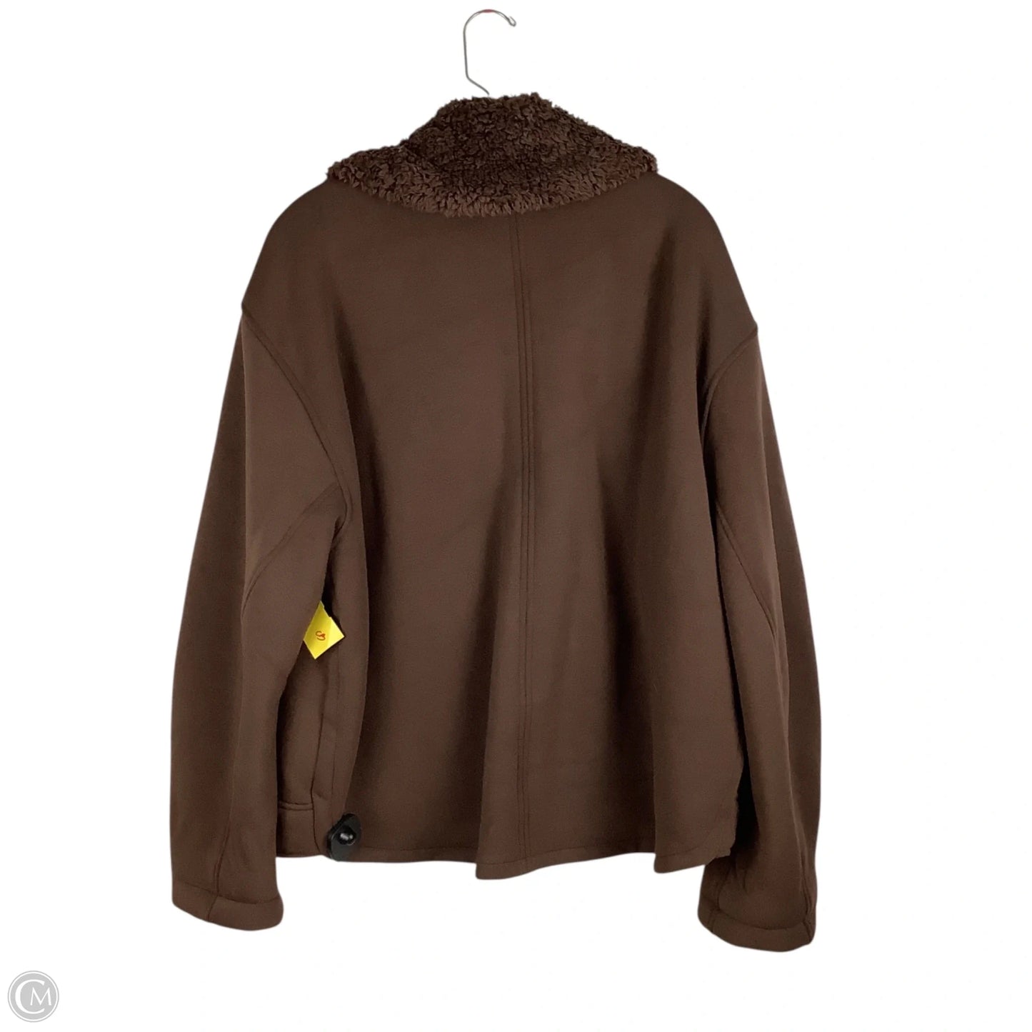 Jacket Faux Fur & Sherpa By Clothes Mentor In Brown, Size: Xl