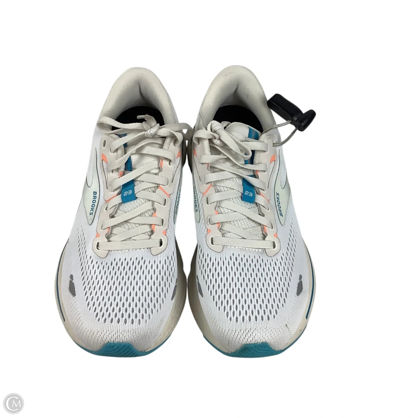 Shoes Athletic By Brooks In White, Size: 9