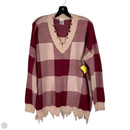 Sweater By Main Strip In Pink, Size: 3x