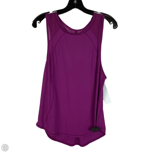 Athletic Tank Top By Lululemon In Purple, Size: 6