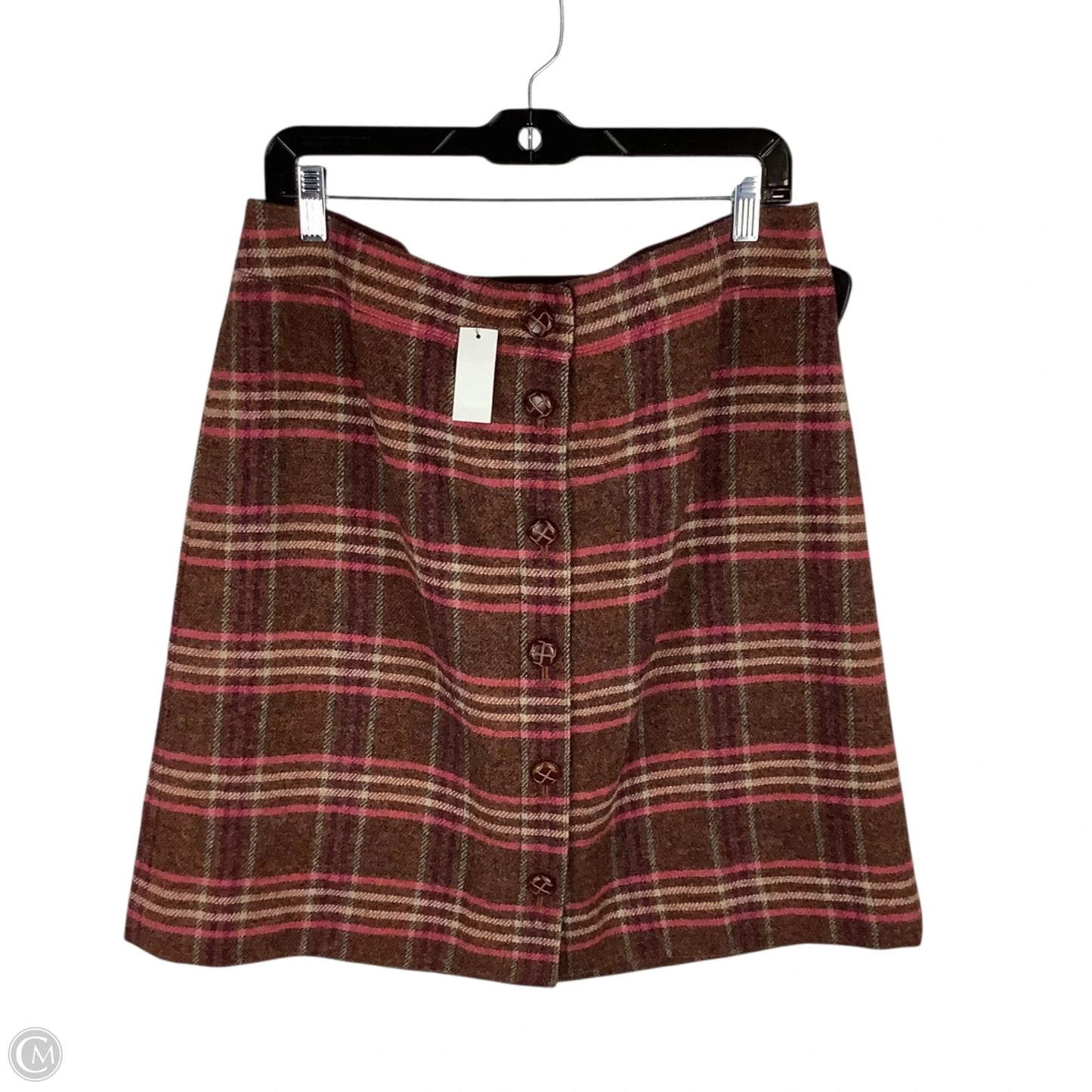 Skirt Midi By Talbots In Plaid Pattern, Size: 14