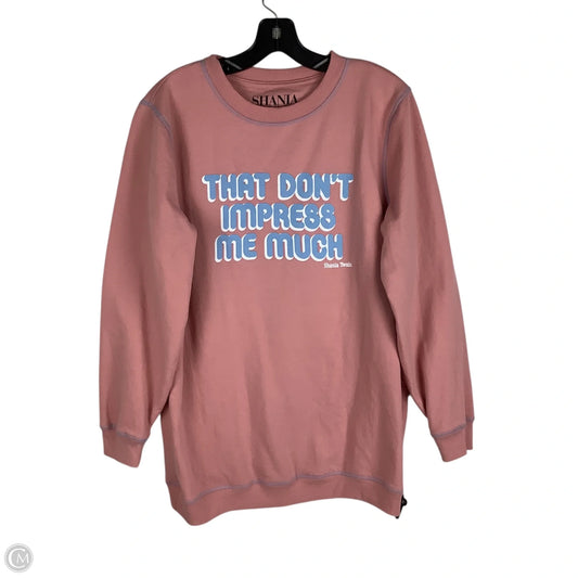 Sweatshirt Crewneck By Cmc In Pink, Size: L