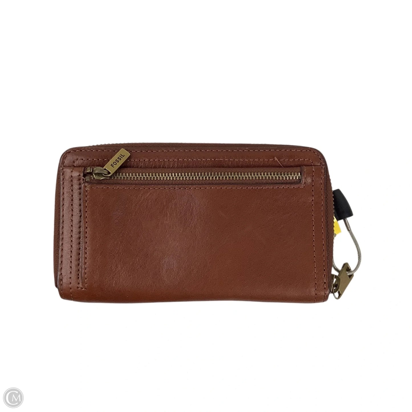 Wallet Leather By Fossil, Size: Medium
