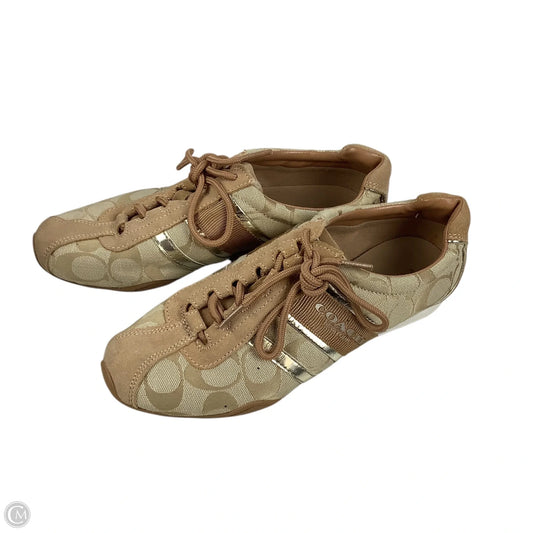 Shoes Designer By Coach In Tan, Size: 7.5