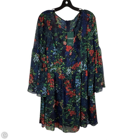 Dress Casual Short By Lauren By Ralph Lauren In Floral Print, Size: 16