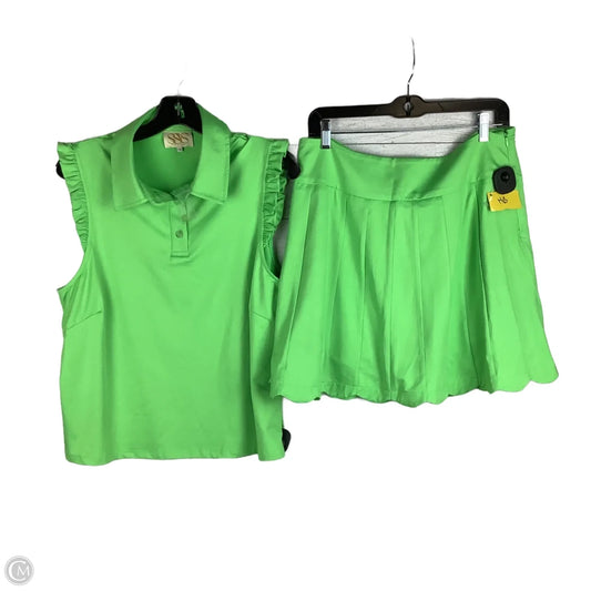 Skirt Set 2pc By Cmc In Green, Size: Xl