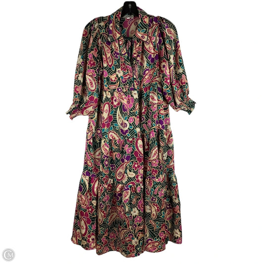 Dress Party Long By Umgee In Floral Print, Size: S