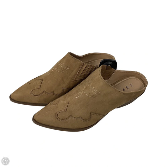 Shoes Heels Block By Esprit In Brown, Size: 8