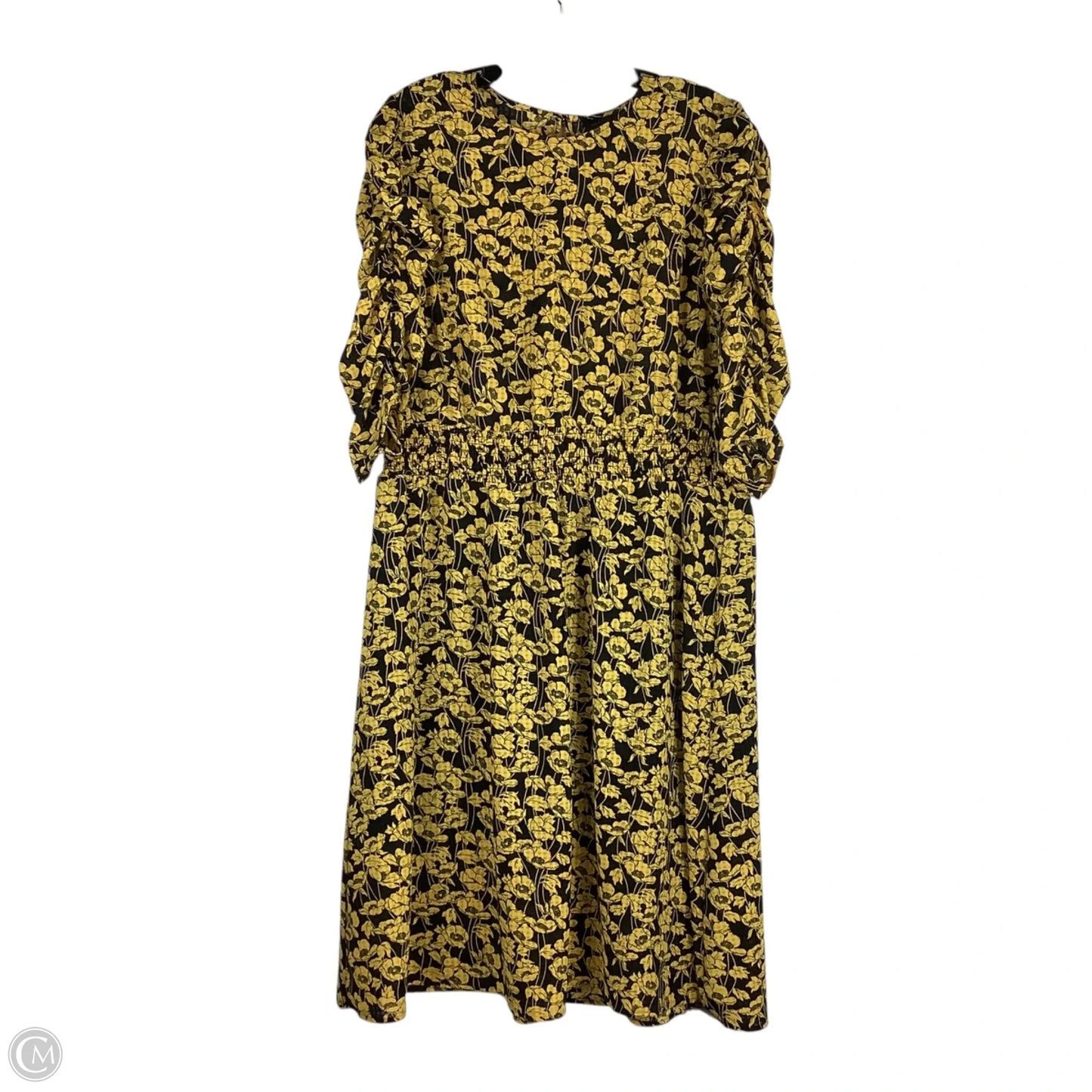 Dress Party Midi By Who What Wear In Yellow, Size: Xl