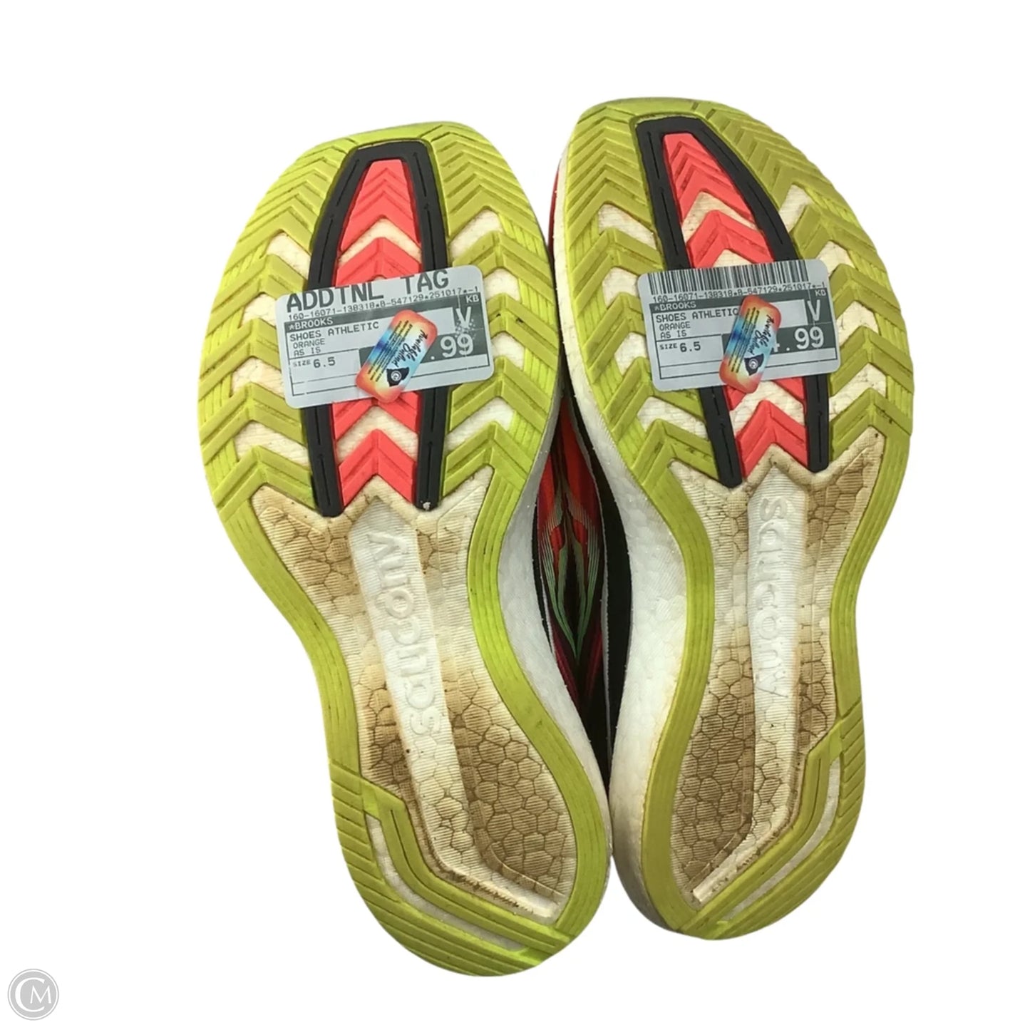 Shoes Athletic By Brooks In Orange, Size: 6.5