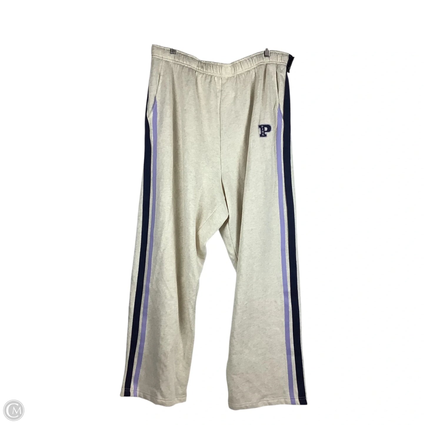 Athletic Pants By Pink In Cream, Size: Xxl