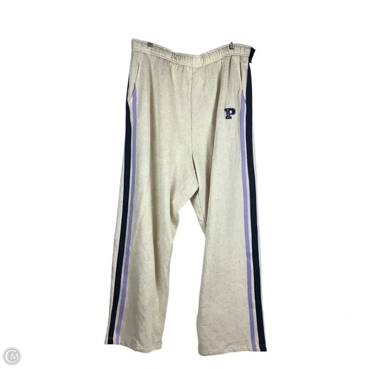 Athletic Pants By Pink In Cream, Size: Xxl