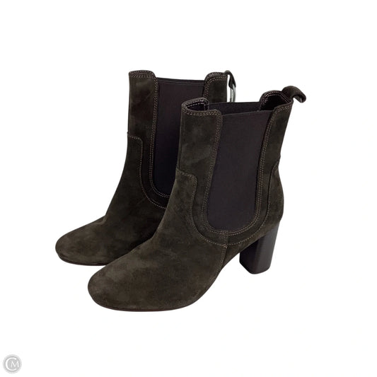 Boots Ankle Heels By Cmc In Brown, Size: 8 (39)