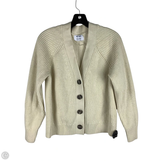 Sweater Cardigan By Old Navy In Cream, Size: M