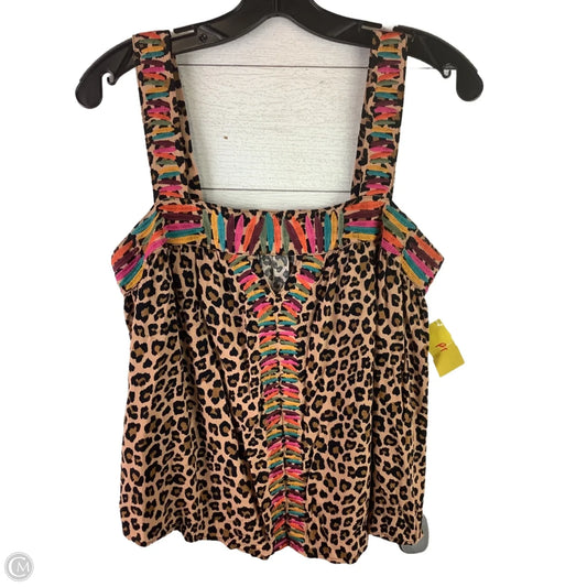 Top Sleeveless By Thml In Animal Print, Size: M