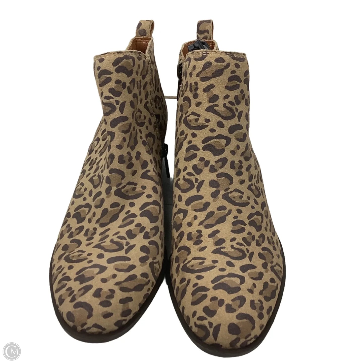 Boots Ankle Heels By Lucky Brand In Animal Print, Size: 9.5