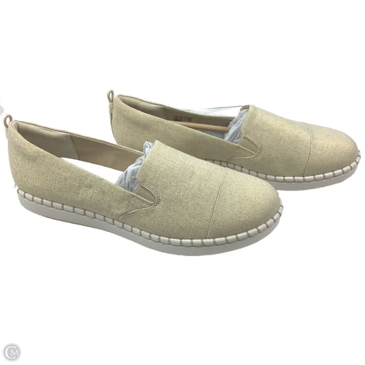 Shoes Flats By Clarks In Gold, Size: 10
