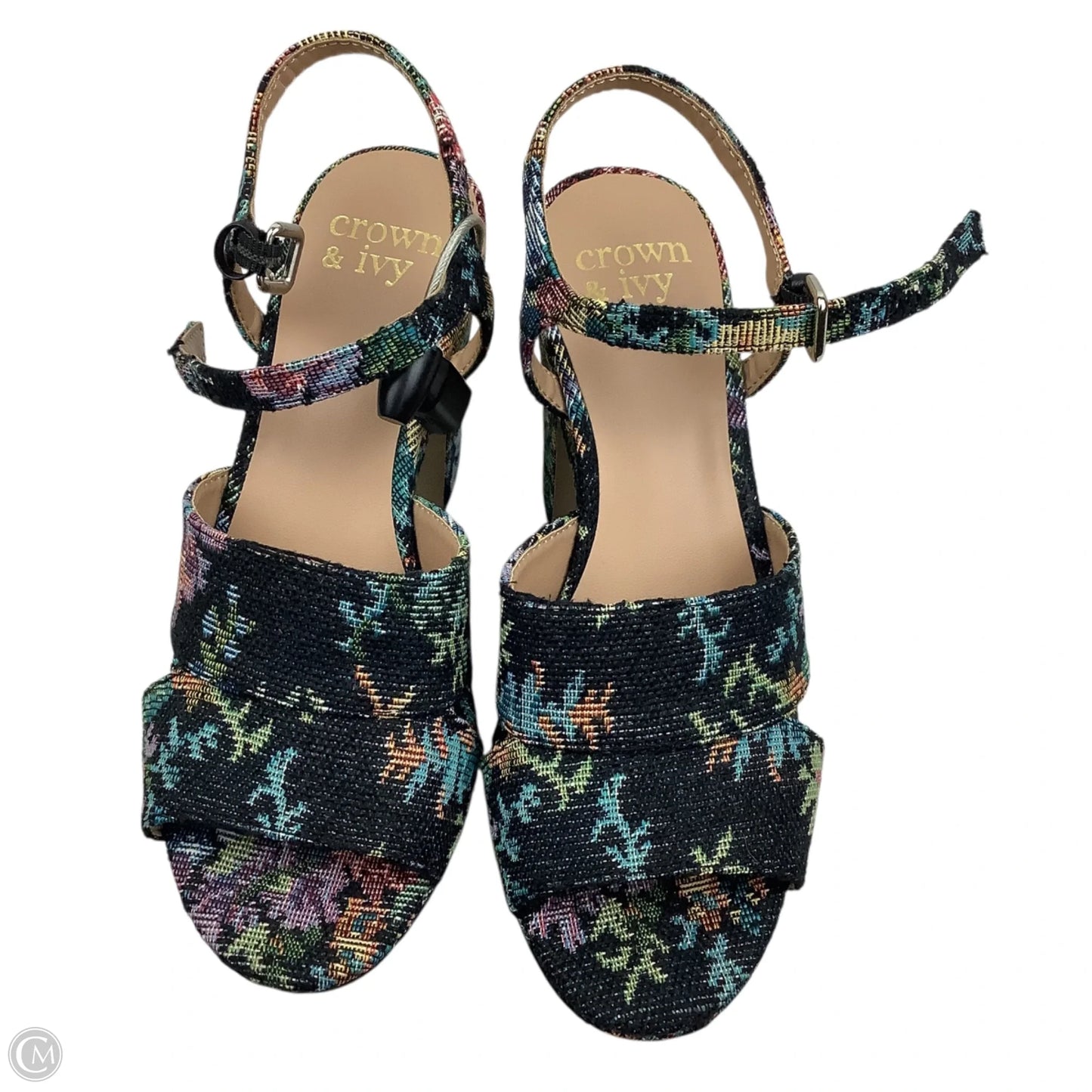 Shoes Heels Block By Crown And Ivy In Floral Print, Size: 6