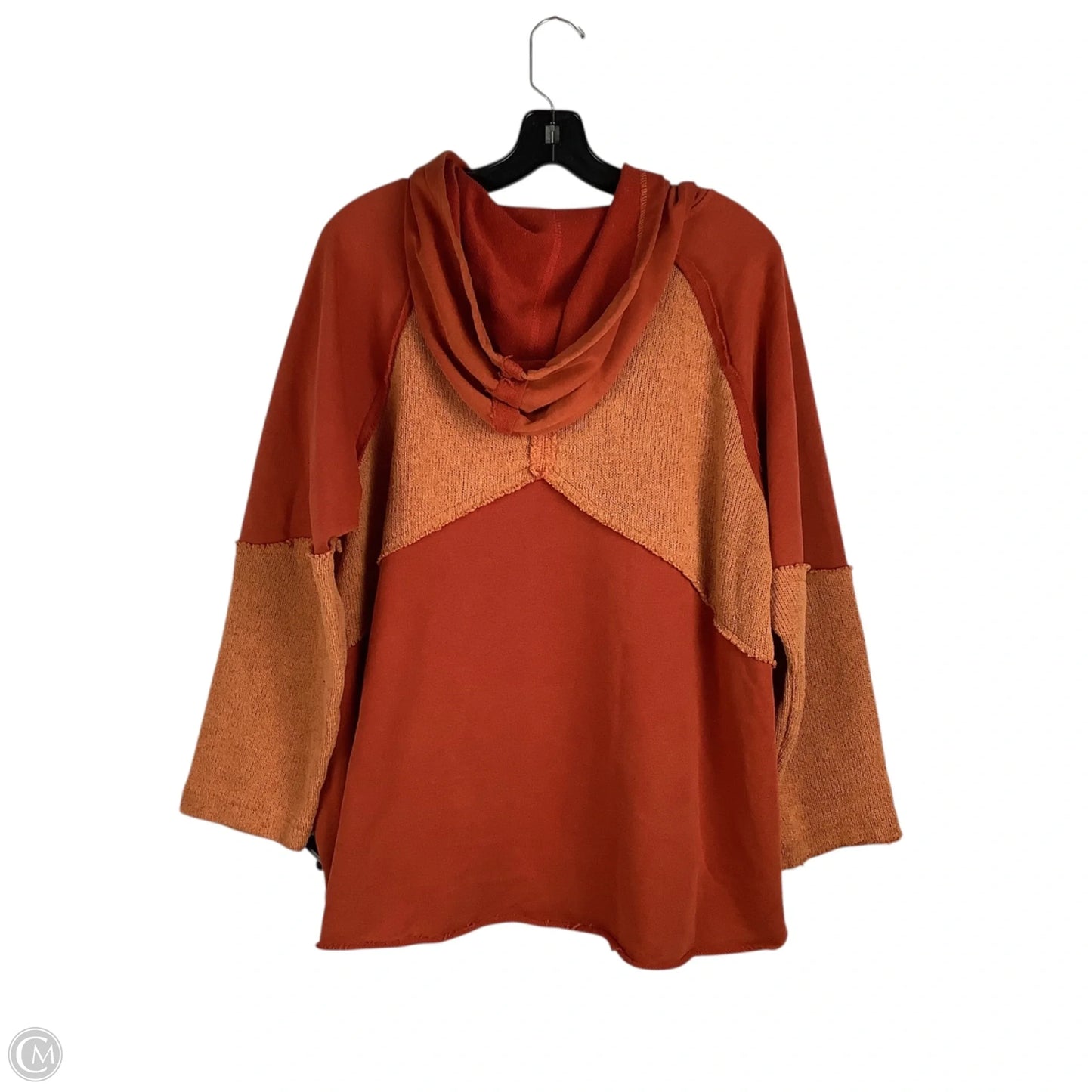 Sweatshirt Hoodie By Pol In Orange, Size: M