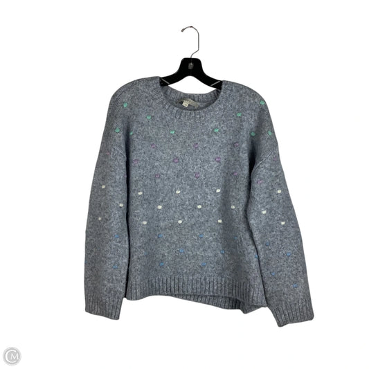 Sweater By Loft In Grey, Size: L