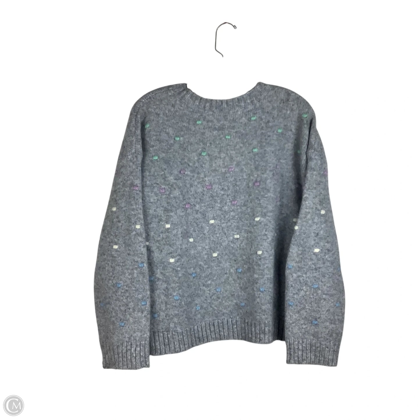 Sweater By Loft In Grey, Size: L