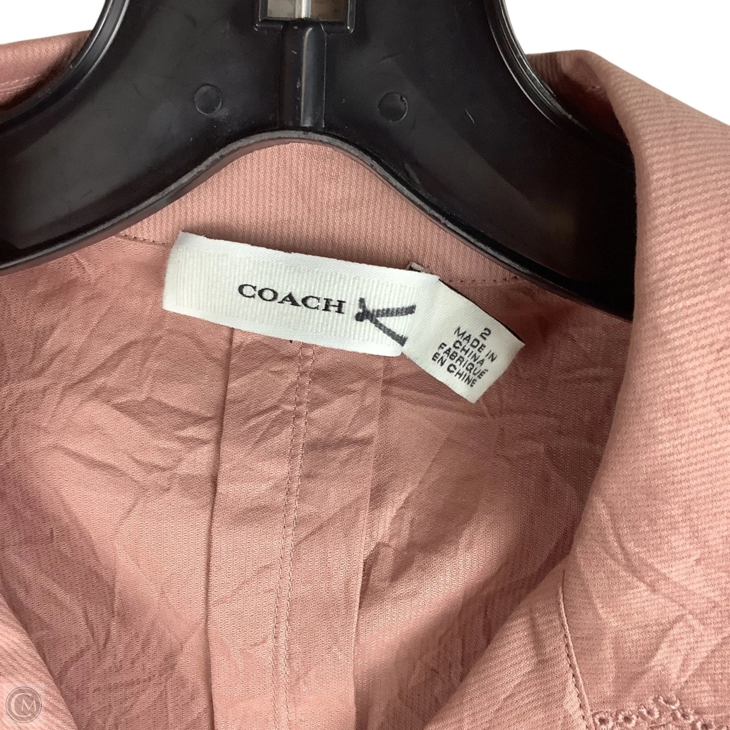 Top Short Sleeve Designer By Coach In Purple, Size: 2