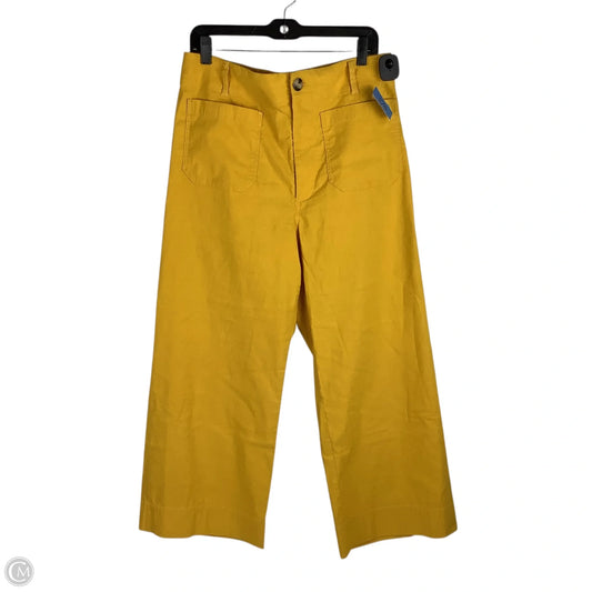 Pants Wide Leg By Maeve In Yellow, Size: 14 (32)