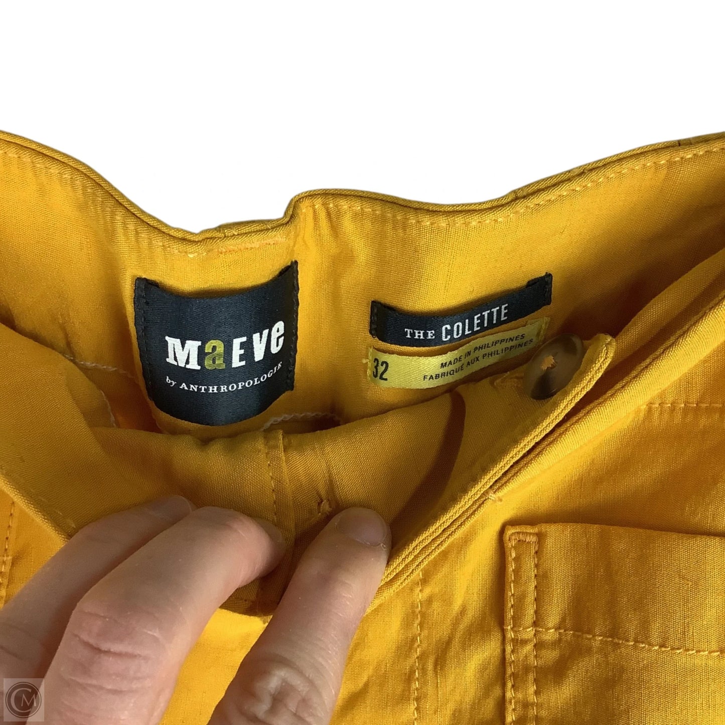 Pants Wide Leg By Maeve In Yellow, Size: 14 (32)