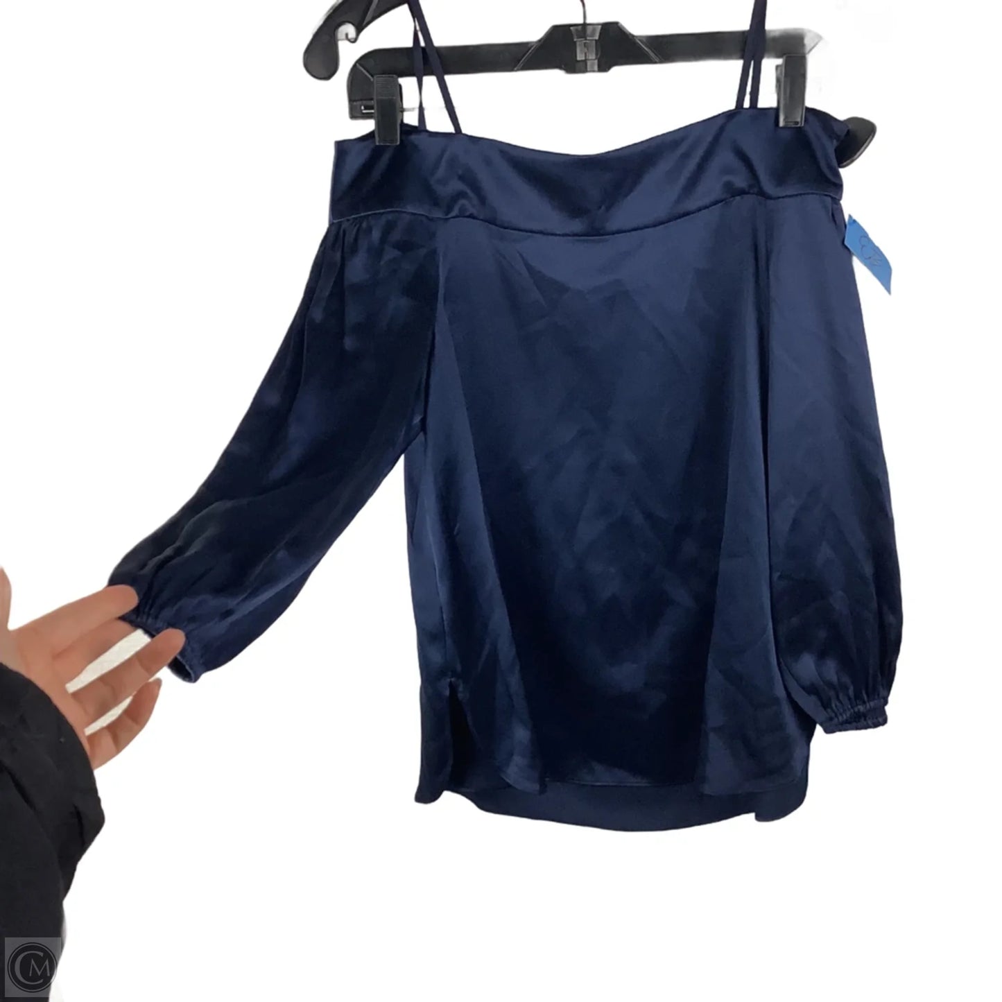 Top Long Sleeve By Tibi In Navy, Size: Xs