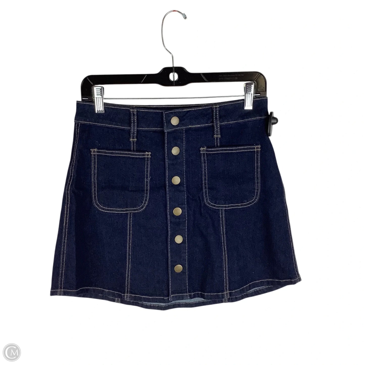 Skirt Mini & Short By Altard State In Blue Denim, Size: Xs