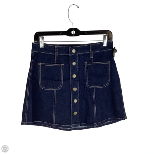 Skirt Mini & Short By Altard State In Blue Denim, Size: Xs
