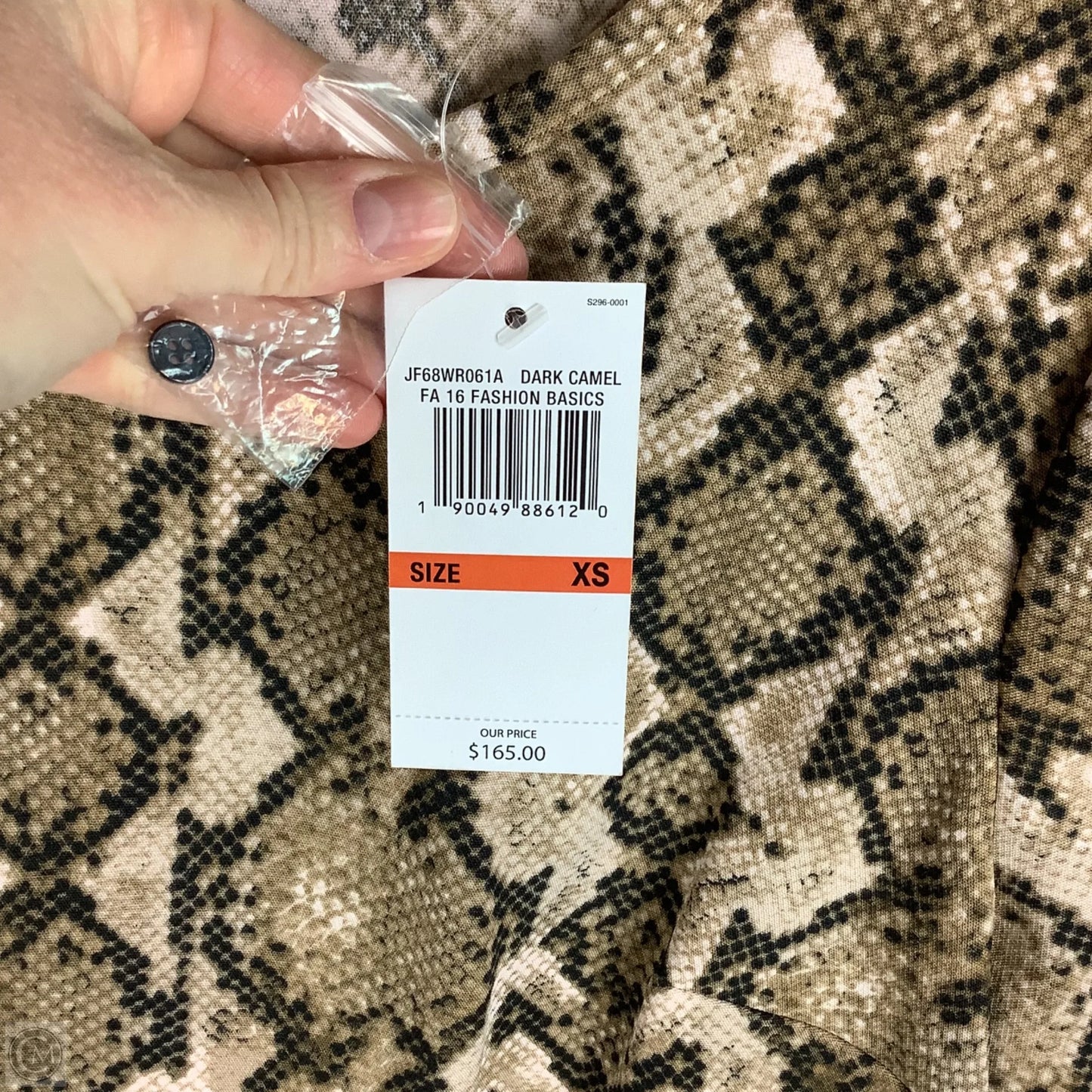 Dress Party Short By Michael By Michael Kors In Snakeskin Print, Size: Xs