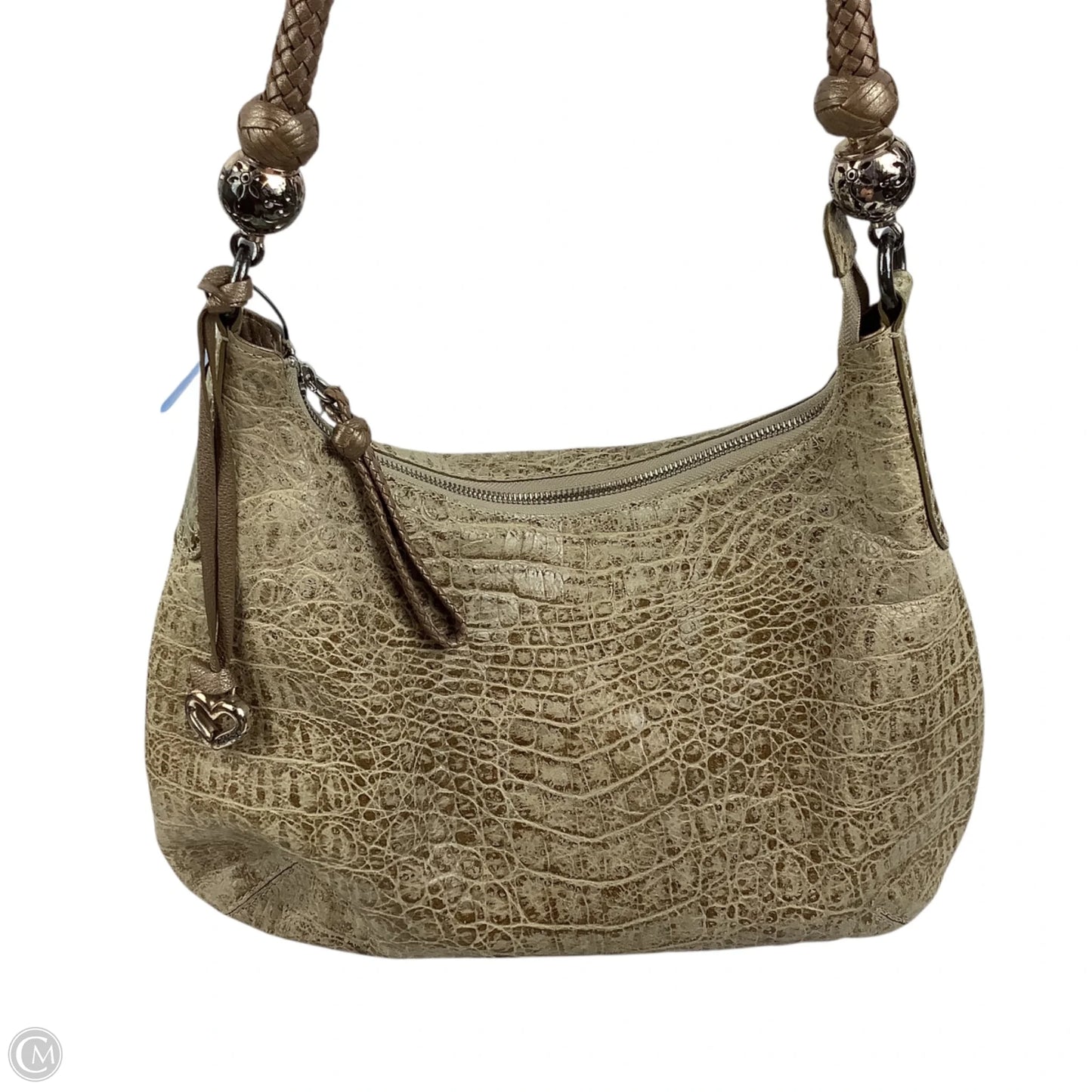 Handbag Leather By Brighton, Size: Medium